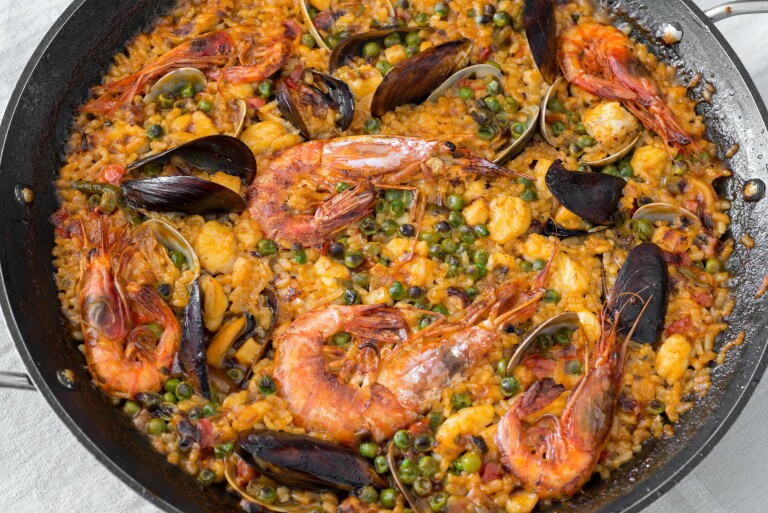 Ma Paëlla rustique volaille fruits de mer