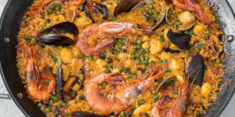 Ma Paëlla rustique volaille fruits de mer