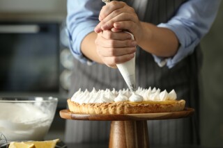 Meringue sur tarte