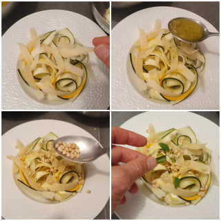 Salade italienne de courgettes, pignons de pin et parmesan - Instruction 7