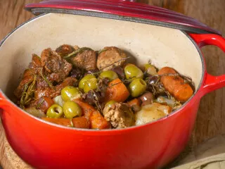 Sauté de veau aux olives
