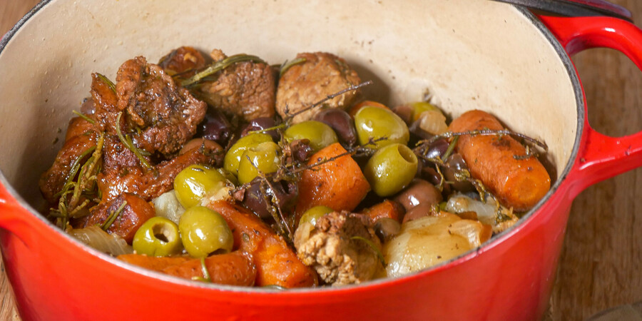 Sauté de veau aux olives