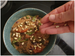 Mijoté d’aubergines et haricots rouges au lait de coco - Instruction 6