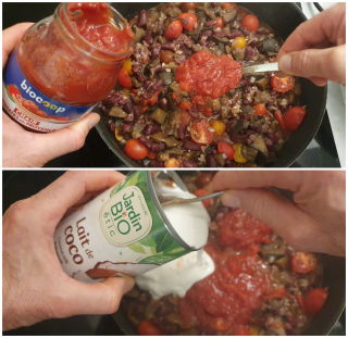 Mijoté d’aubergines et haricots rouges au lait de coco - Instruction 4