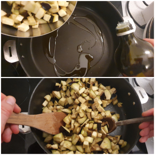 Mijoté d’aubergines et haricots rouges au lait de coco - Instruction 1