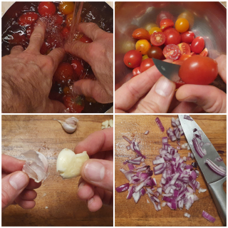 Mijoté d’aubergines et haricots rouges au lait de coco - Instruction 2