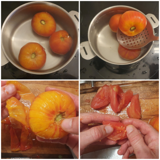 Tatin au chèvre et légumes d’été - Instruction 1