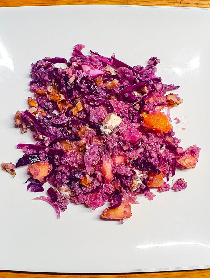 Salade quinoa et chou-rouge