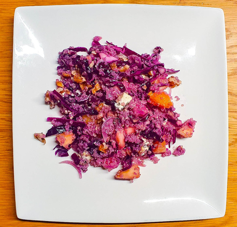 Salade quinoa et chou-rouge