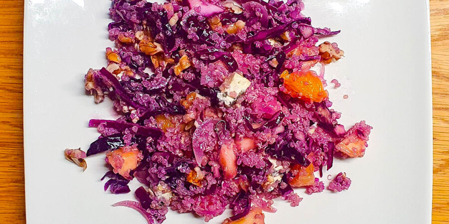 Salade quinoa et chou-rouge