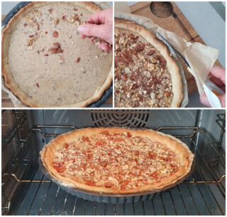 Tarte noix amandes chocolat - Instruction 6