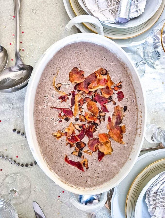 Crème de champignons au bacon