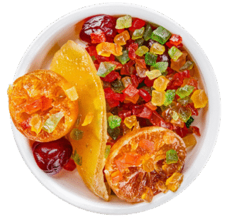 Image de écorces d'agrumes confites