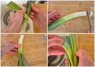Mes poireaux vinaigrette faciles - Instruction 1