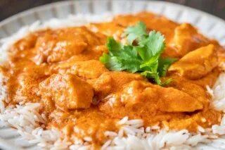 Curry de poulet au lait de coco