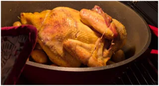 Poulet rôti au four, pommes grenaille - Instruction 5