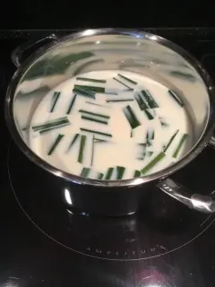 Riz au lait parfumé au pandan et à la fleur d’oranger