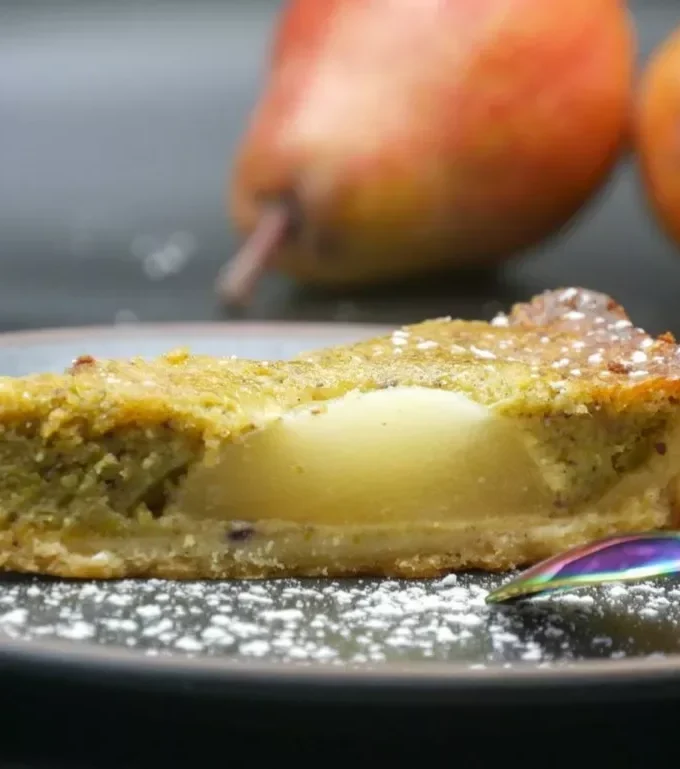 Tarte aux Poires et à la Pistache