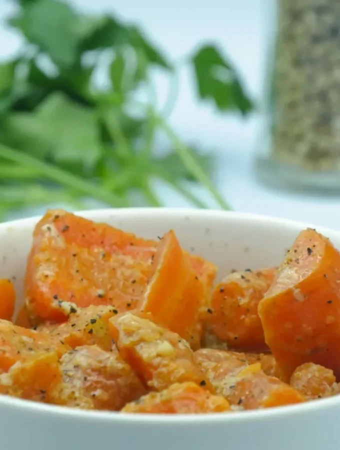 Carottes glacées à la crème