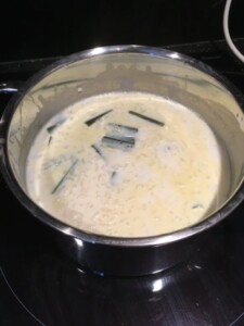 Riz au lait parfumé au pandan et à la fleur d’oranger