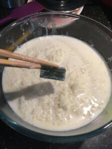 Riz au lait parfumé au pandan et à la fleur d’oranger