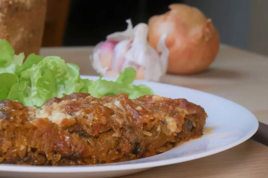 Courge spaghetti façon Bolognaise