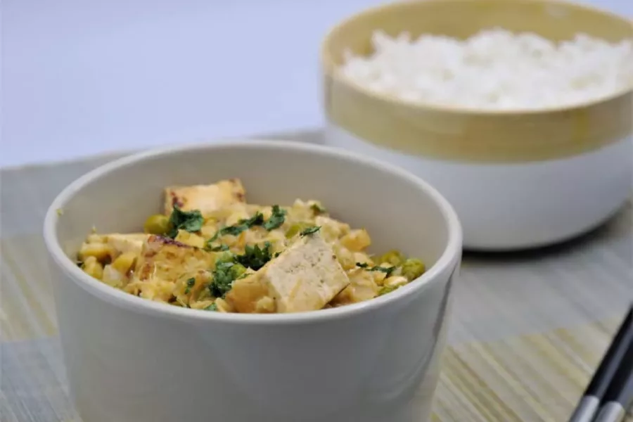 Curry rouge de Tofu à la Thaïlandaise